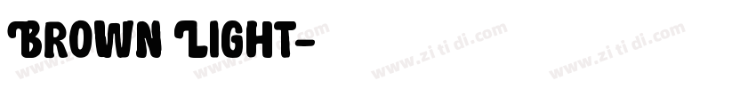 Brown Light字体转换
